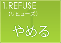 REFUSE（リフューズ）・・・やめる